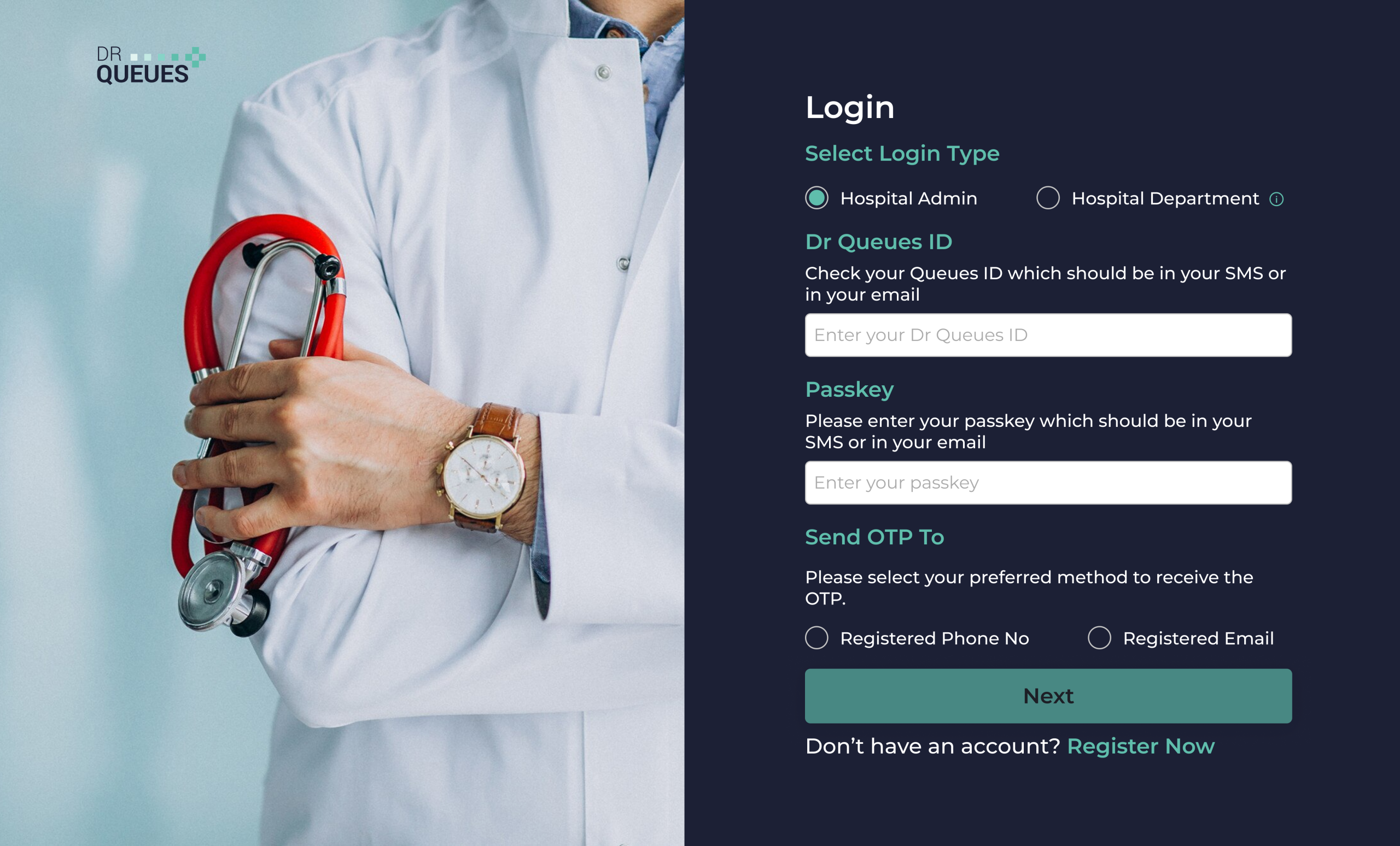 Login Screen